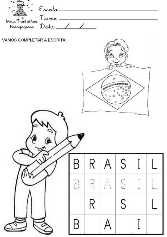 completar escrita independencia do brasil