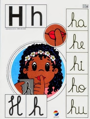 Alfabeto colorido h
