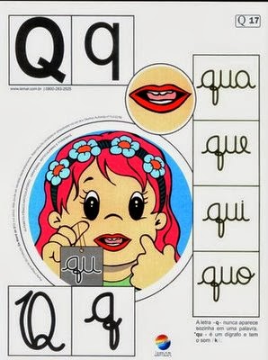 Alfabeto colorido q