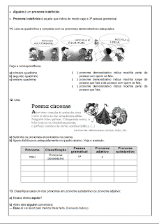 Atividades Português 6° ano Lingua Portuguesa exercícios avaliações provas testes imprimir (7)