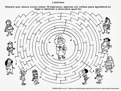 atividades labirinto jesus cristo
