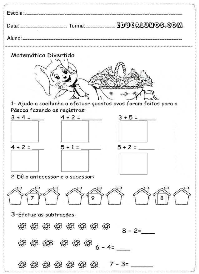 Atividades De Matemática Para Crianças Atividades Pedagógicas 4260