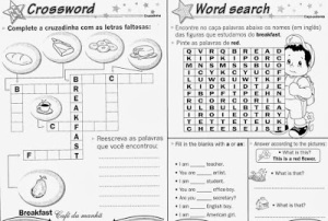 Atividades de inglês 4° ano fundamental - Atividades Pedagógicas