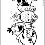 Desenho do Angry Birds para colorir