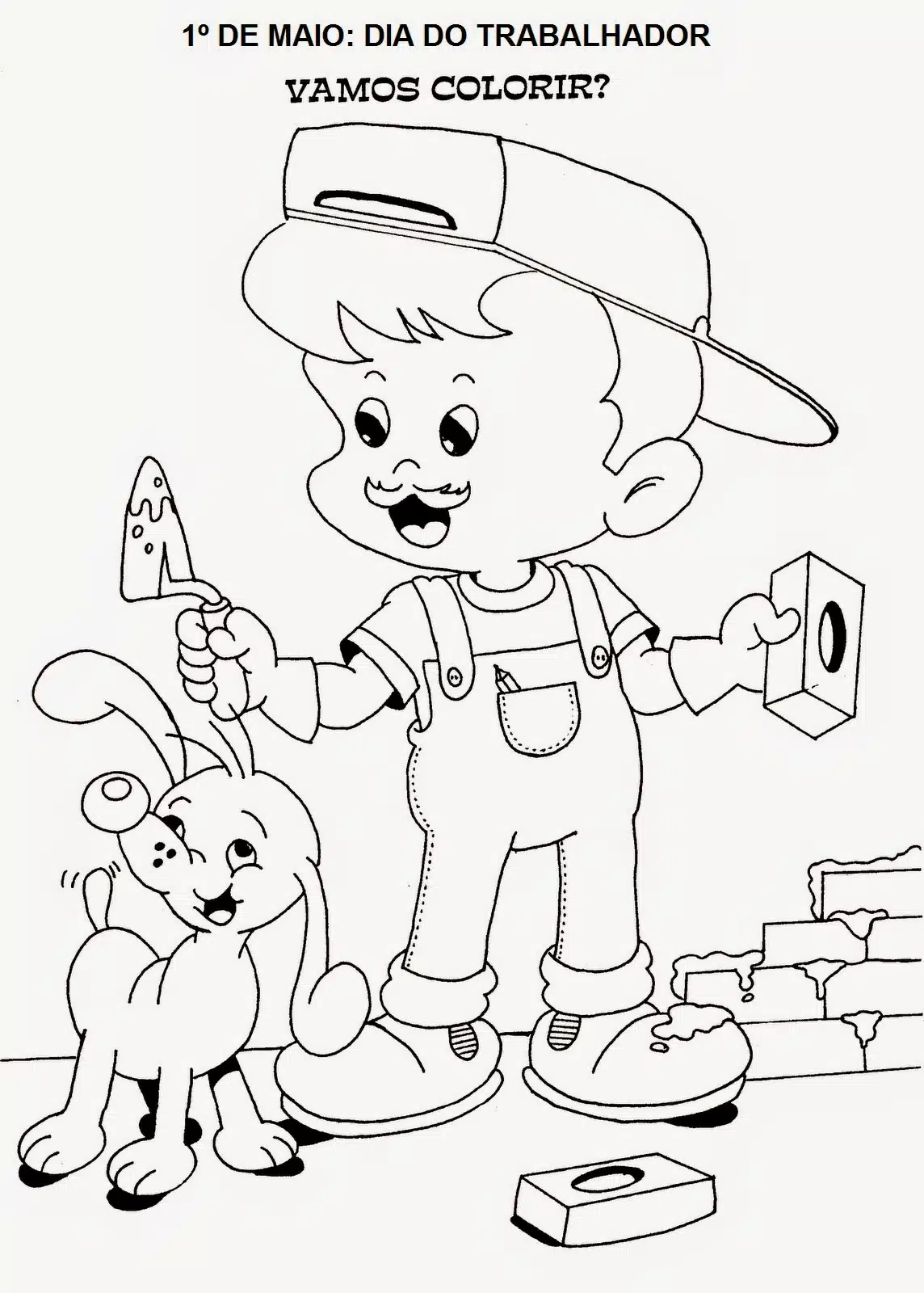 trabalho infantil desenho para colorir