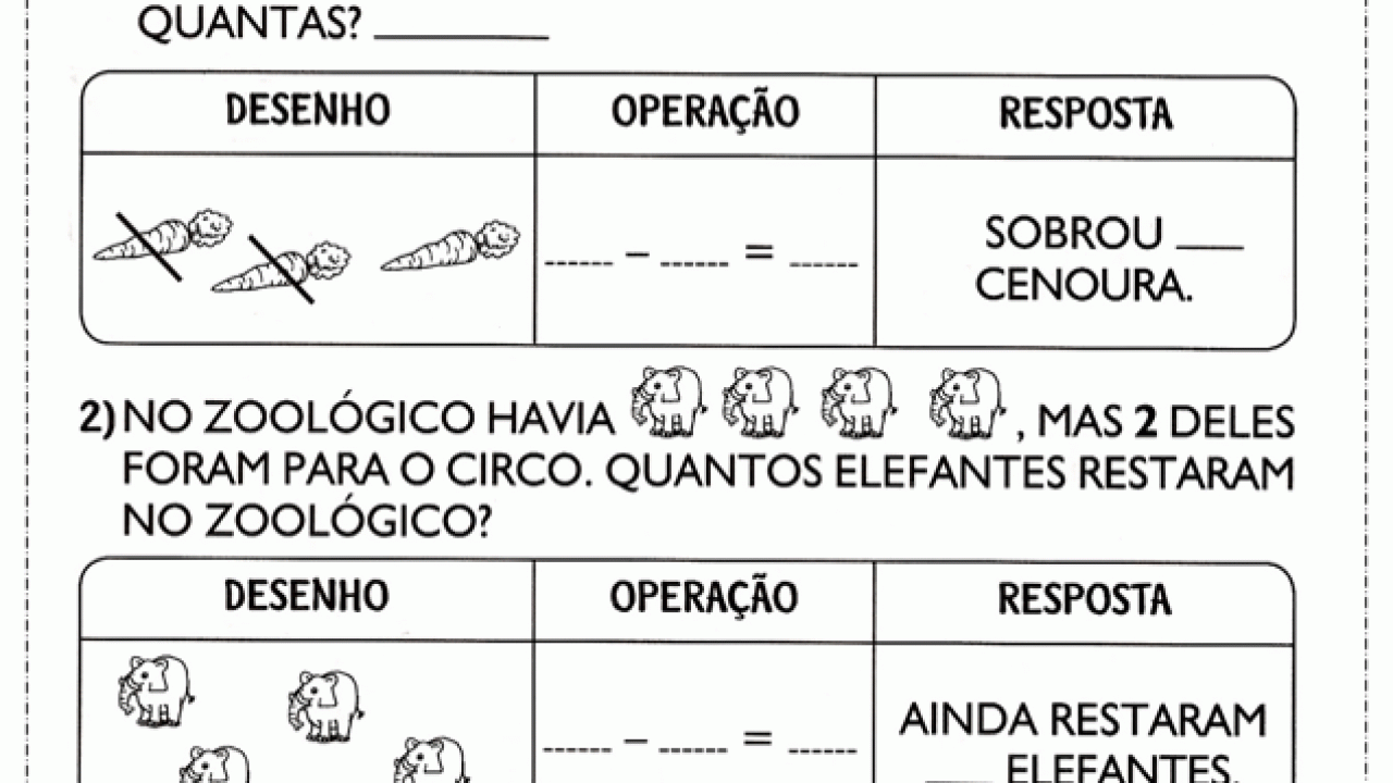 Atividades de matemática 2º ano adição e subtração