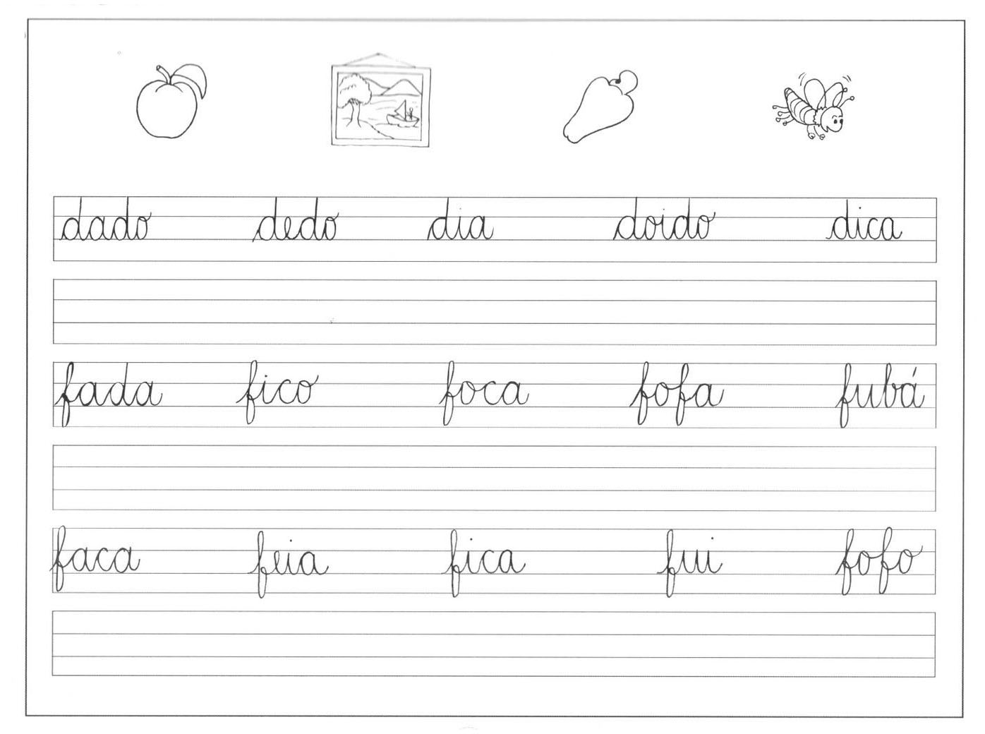 A Arte De Educar Educação Em Questão Atividades Para Treinar Letra