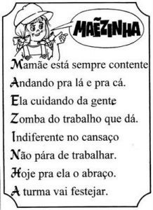 ACRÓSTICO COM A PALAVRA MAMÃE - Atividades Pedagógicas