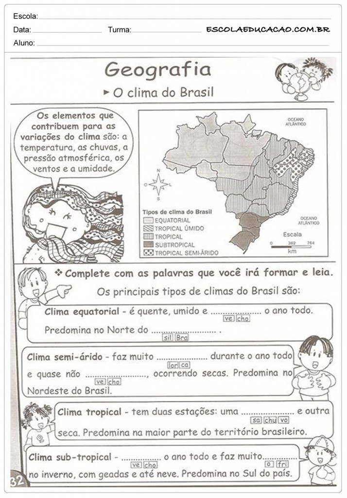 Qual é a primeira estação do ano no brasil Atividades Sobre As Estacoes Do Ano Ed Infantil