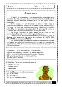 Interpretação de Texto Sobre a Consciência Negra