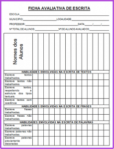 Modelos De Fichas De Avalia O Individual Diagn Stica