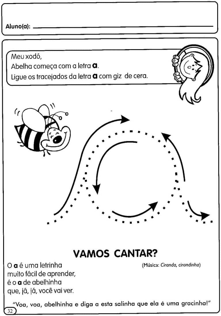 Atividades Com Vogais Cursivas para Educação Infantil