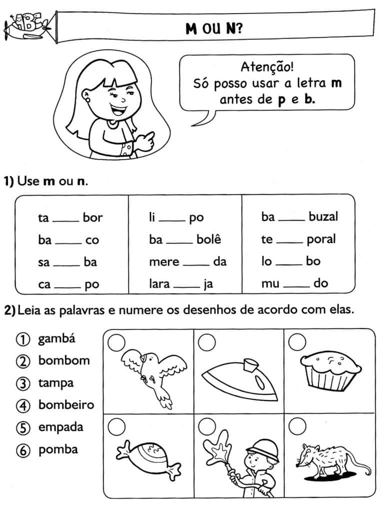 Atividades Para Completar Com M Ou N 1061