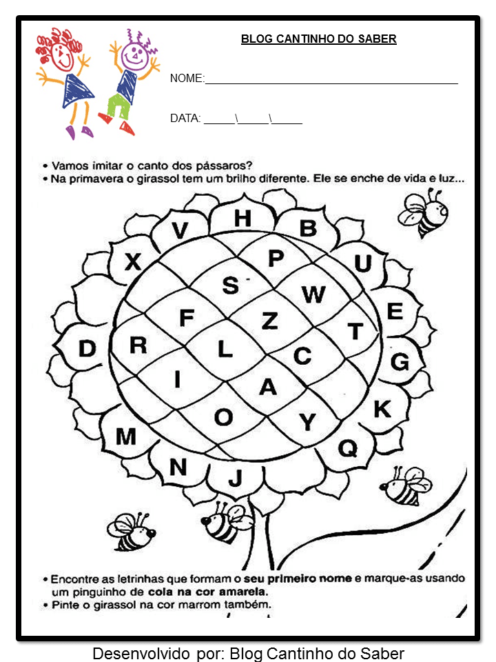 ATIVIDADES EDUCAÃ‡ÃƒO INFANTIL PARA A PRIMAVERA